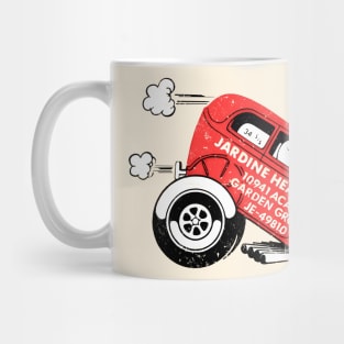 Jardine Headers Dragster - distressed burnout print Mug